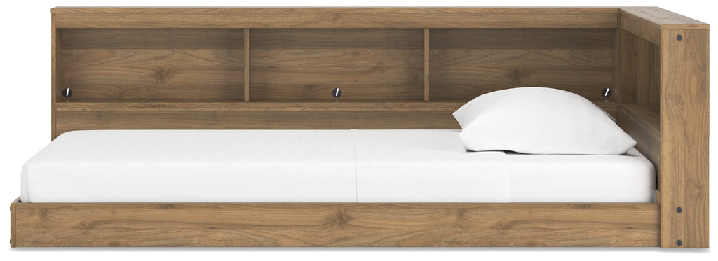 Deanlow Honey Twin Bookcase Storage Youth Bed