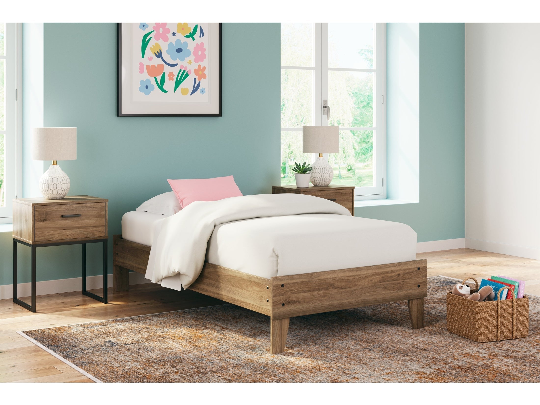 Deanlow Honey Twin Platform Bed