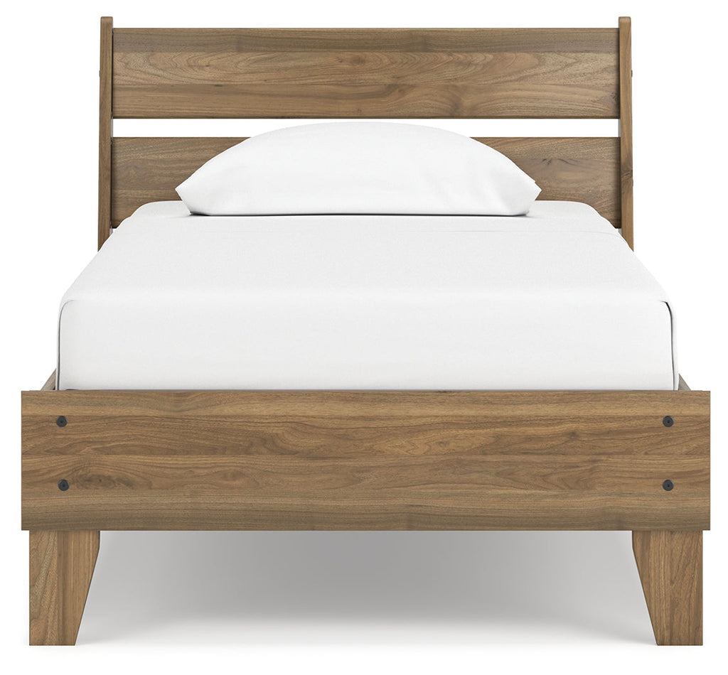 Deanlow Honey Twin Platform Panel Youth Bed