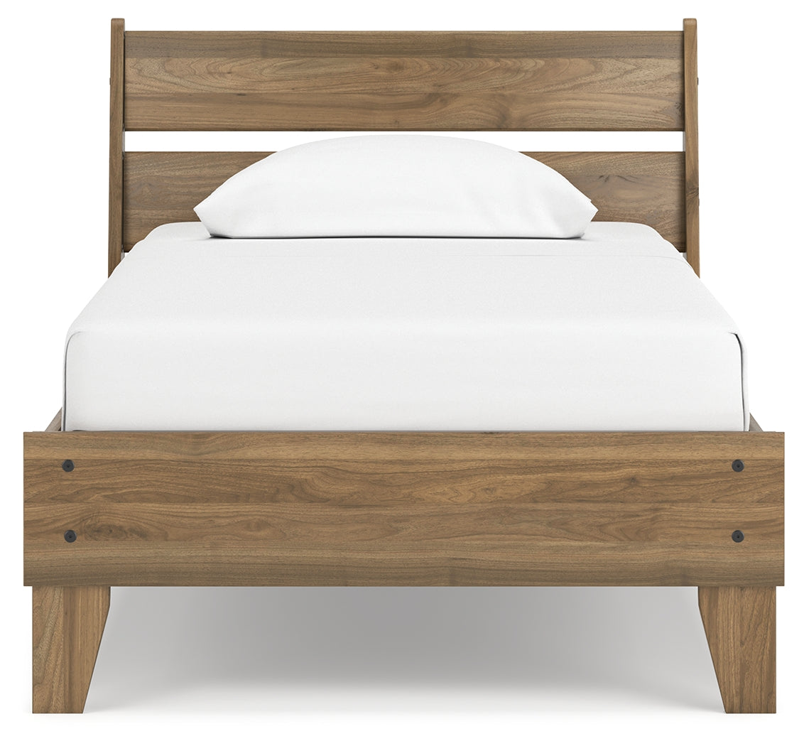 Deanlow Honey Twin Platform Panel Youth Bed