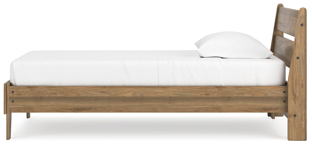 Deanlow Honey Twin Platform Panel Youth Bed