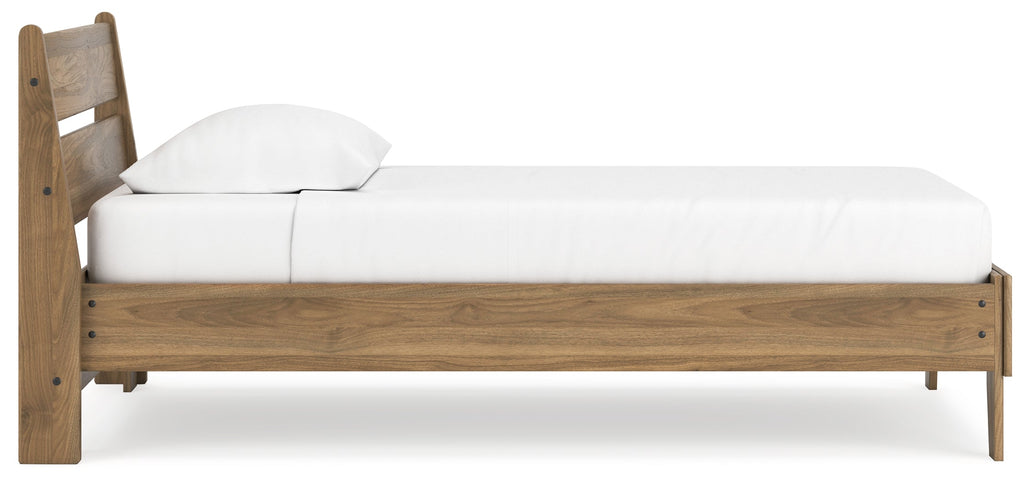 Deanlow Honey Twin Platform Panel Youth Bed