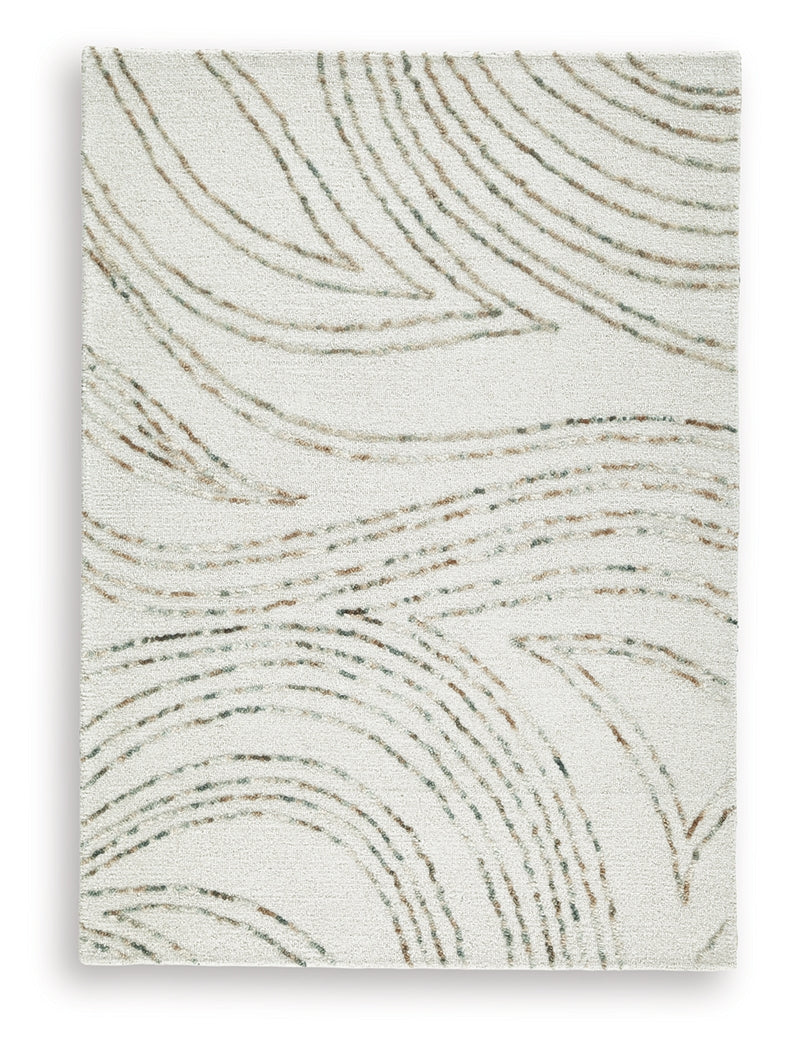 Deenbury Ivory/Green/Brown Medium Rug