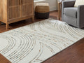 Deenbury Ivory/Green/Brown Medium Rug