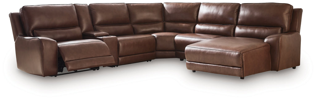DeepWakes Canyon 6-Piece Power Reclining Sectional with Right Chaise