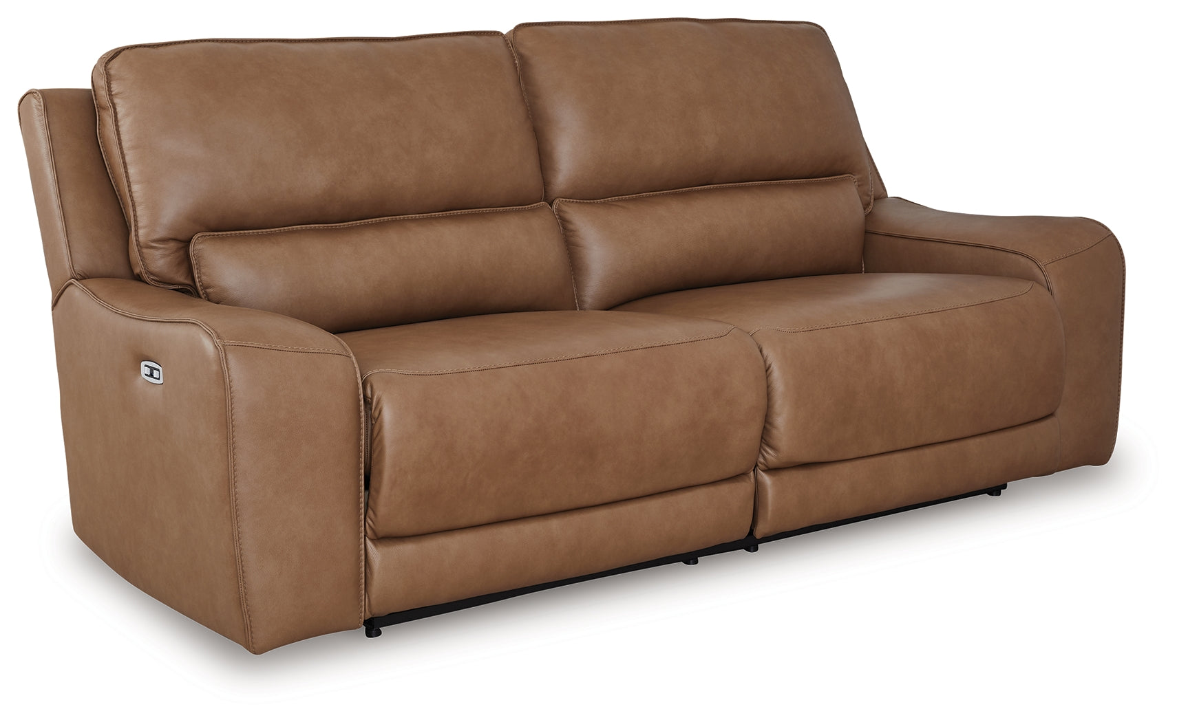 DeepWakes Caramel 2 Seat Power Reclining Sofa ADJ HDREST