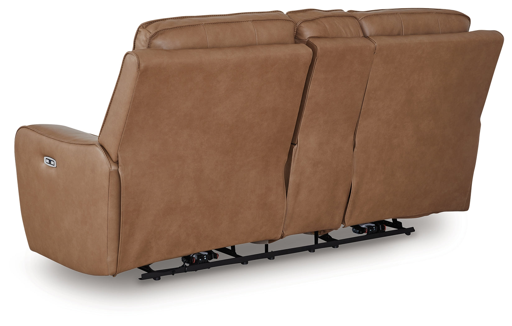 DeepWakes Caramel Power Reclining Loveseat/CON/ADJ HDRST