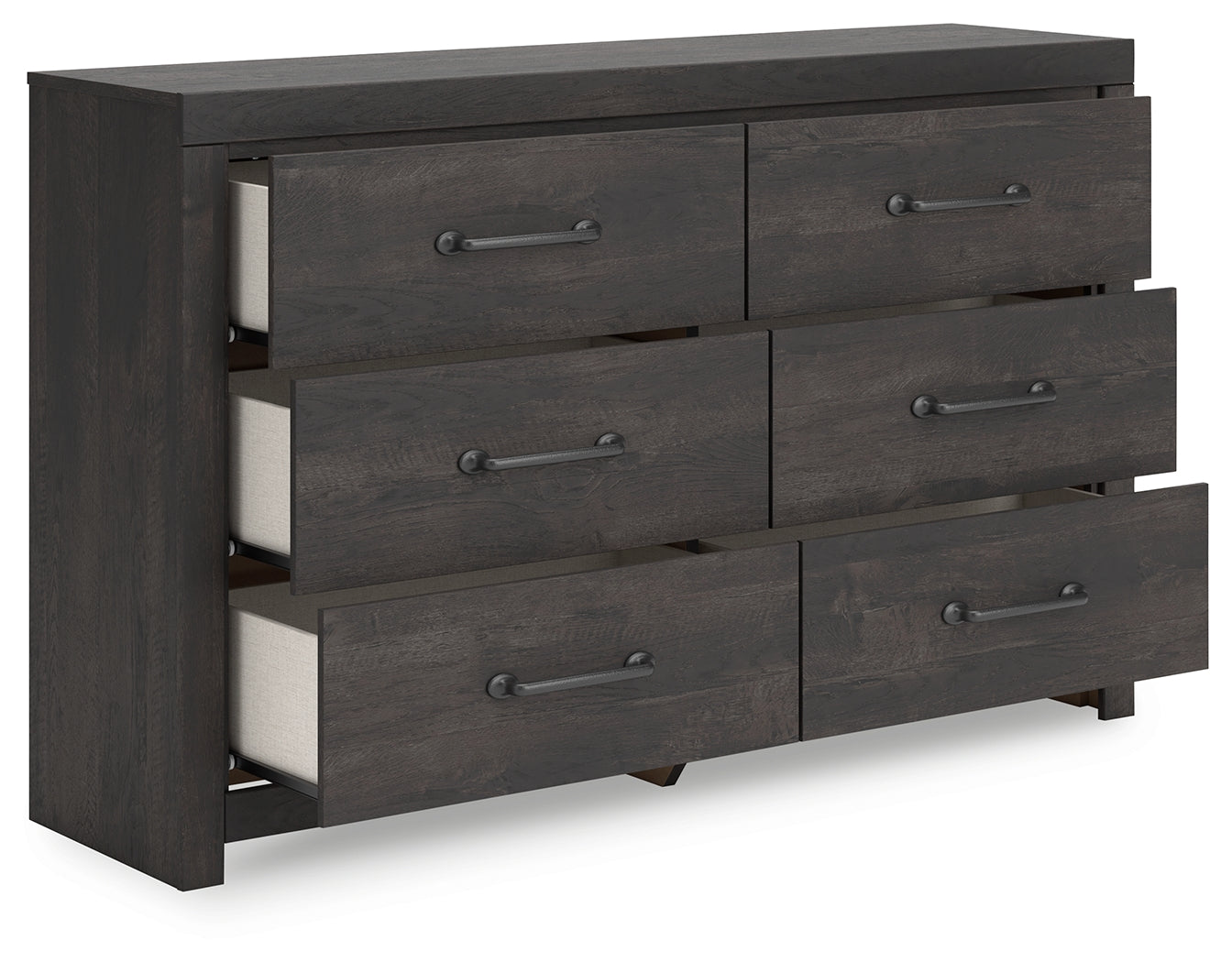 Delmorta Dark Gray Dresser