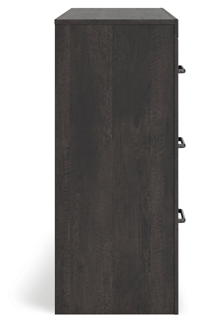 Delmorta Dark Gray Dresser