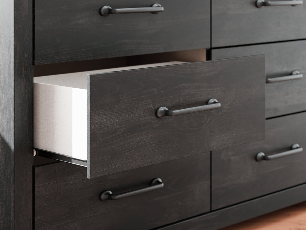 Delmorta Dark Gray Dresser