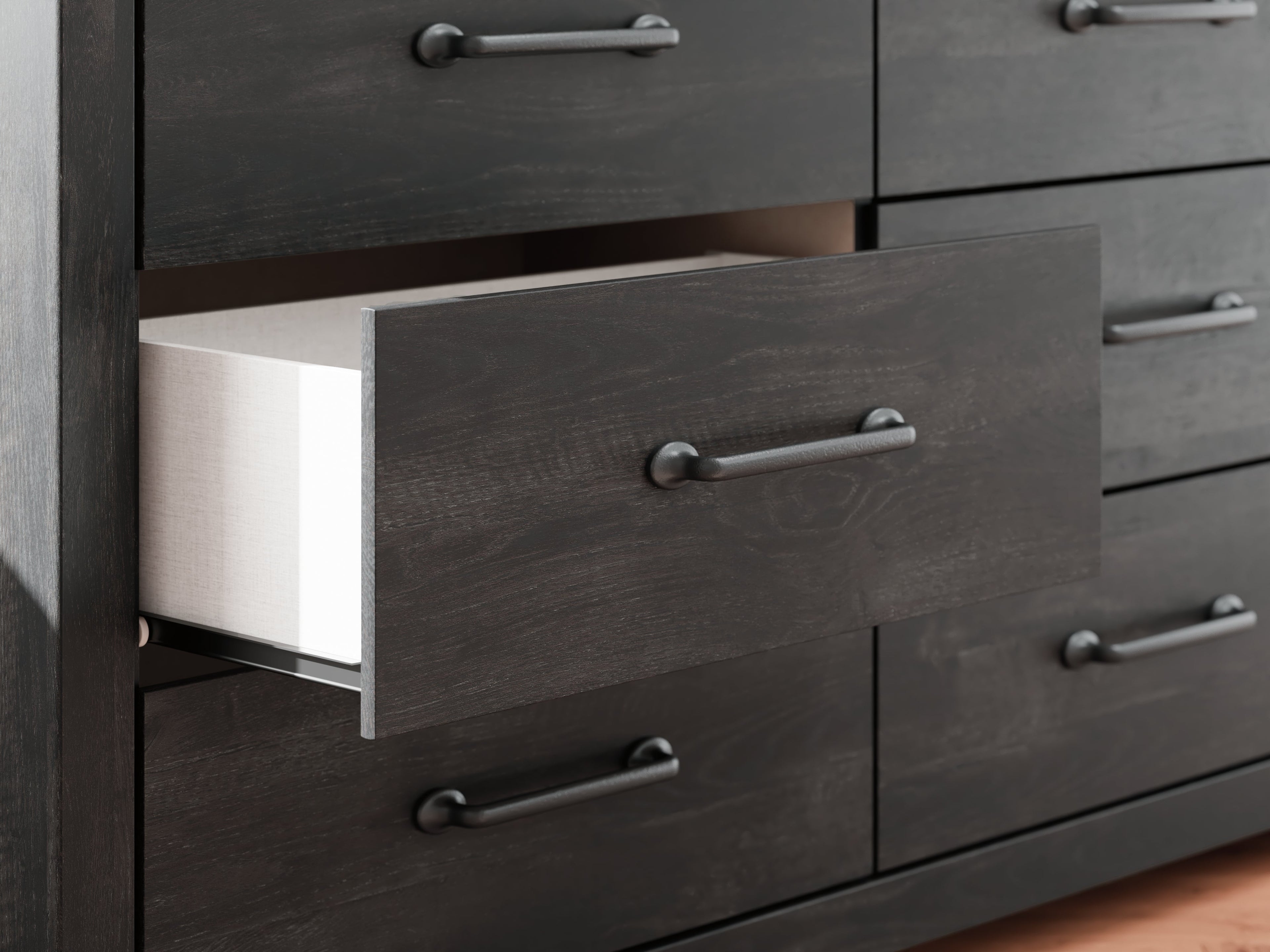 Delmorta Dark Gray Dresser