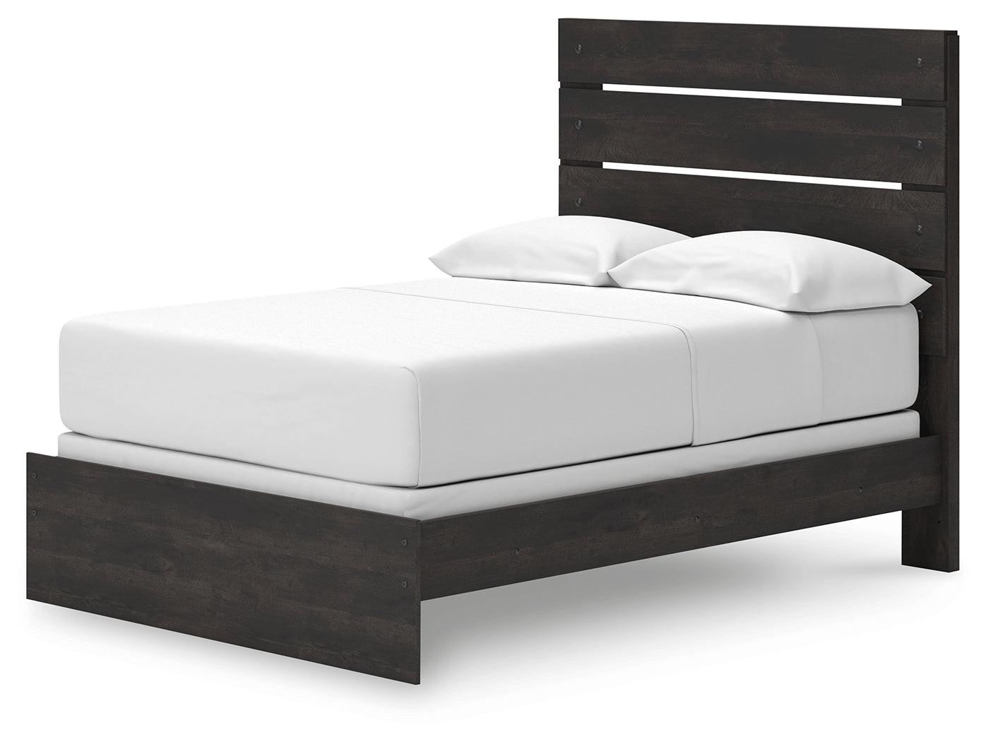 Delmorta Dark Gray Full Panel Bed