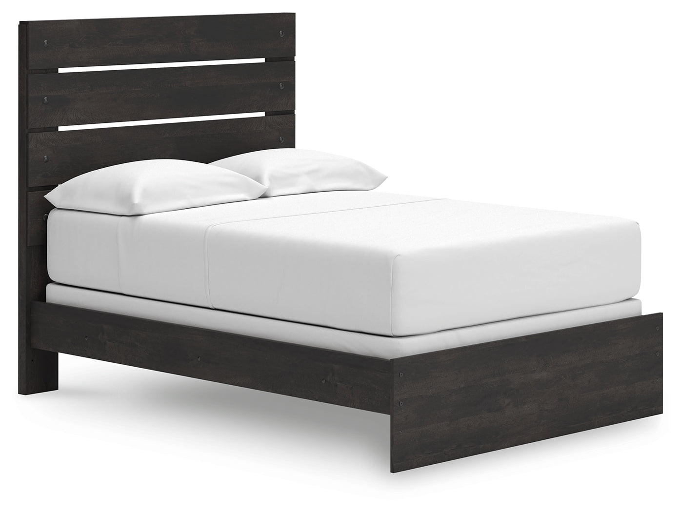 Delmorta Dark Gray Full Panel Bed