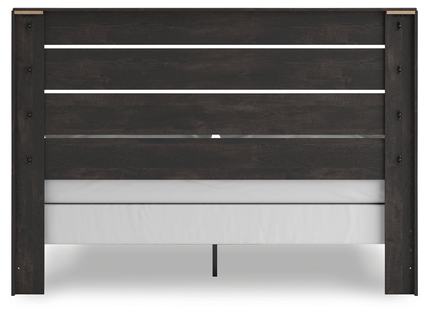 Delmorta Dark Gray King Panel Bed