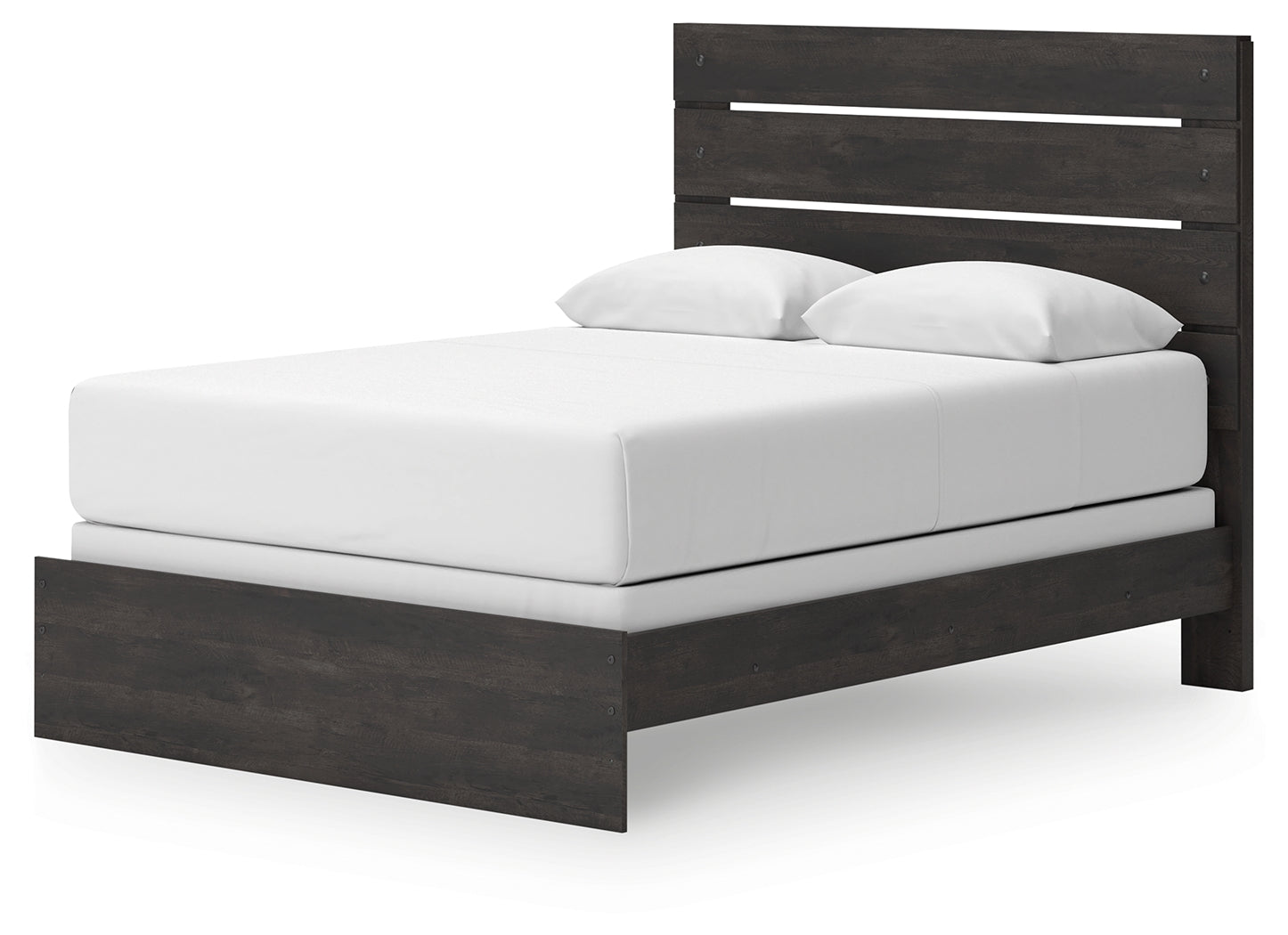 Delmorta Dark Gray Queen Panel Bed