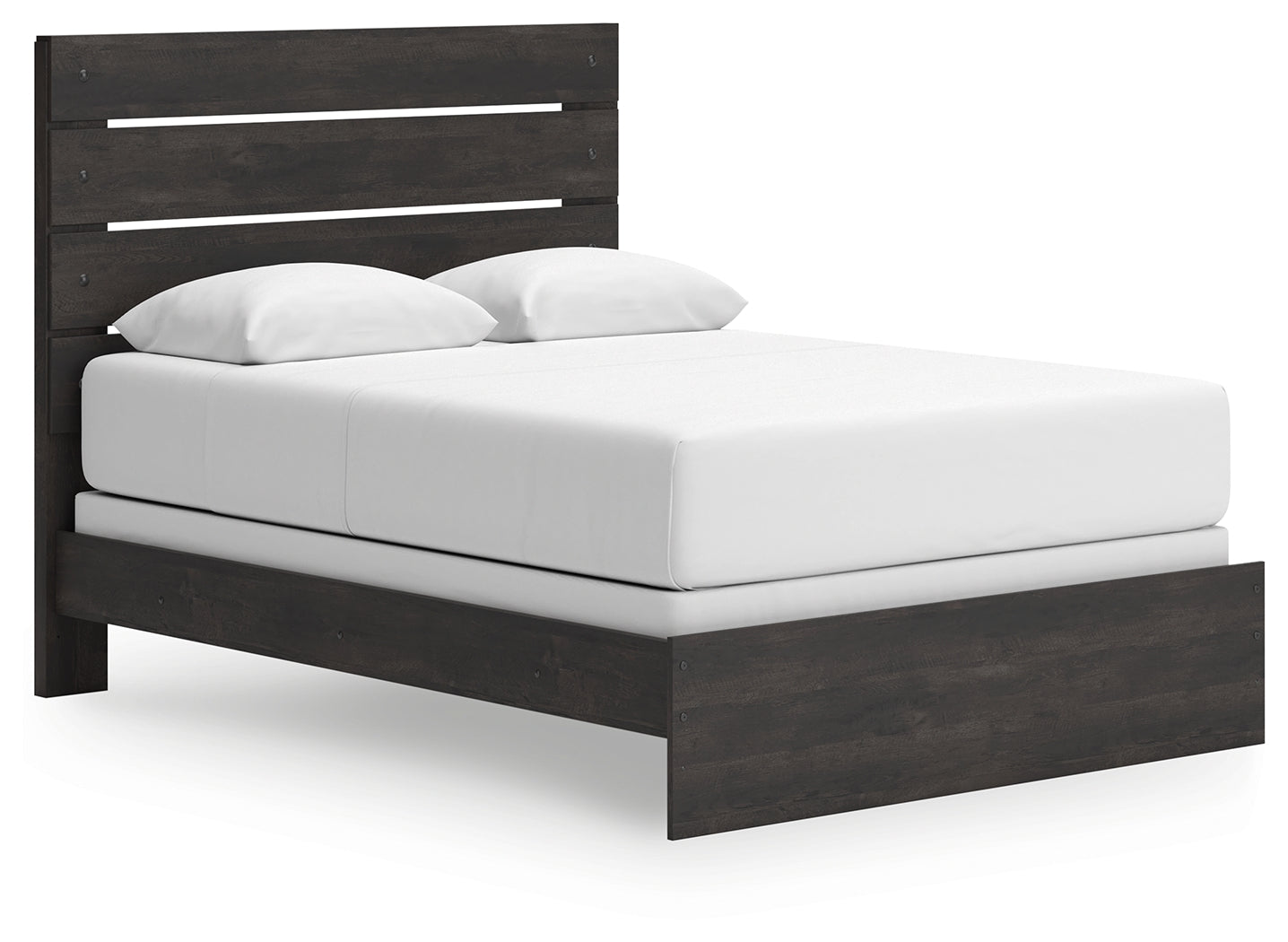 Delmorta Dark Gray Queen Panel Bed