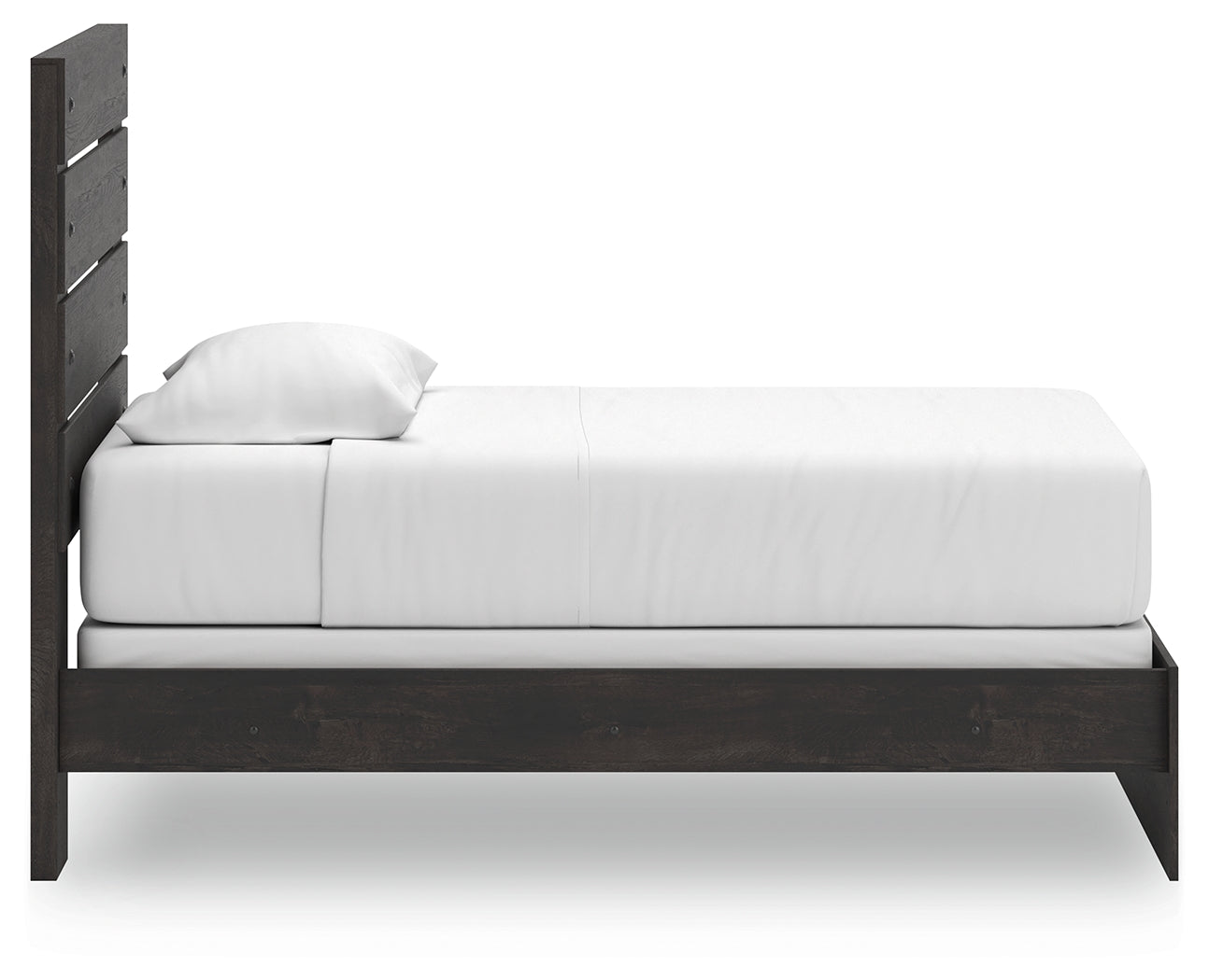 Delmorta Dark Gray Twin Panel Bed