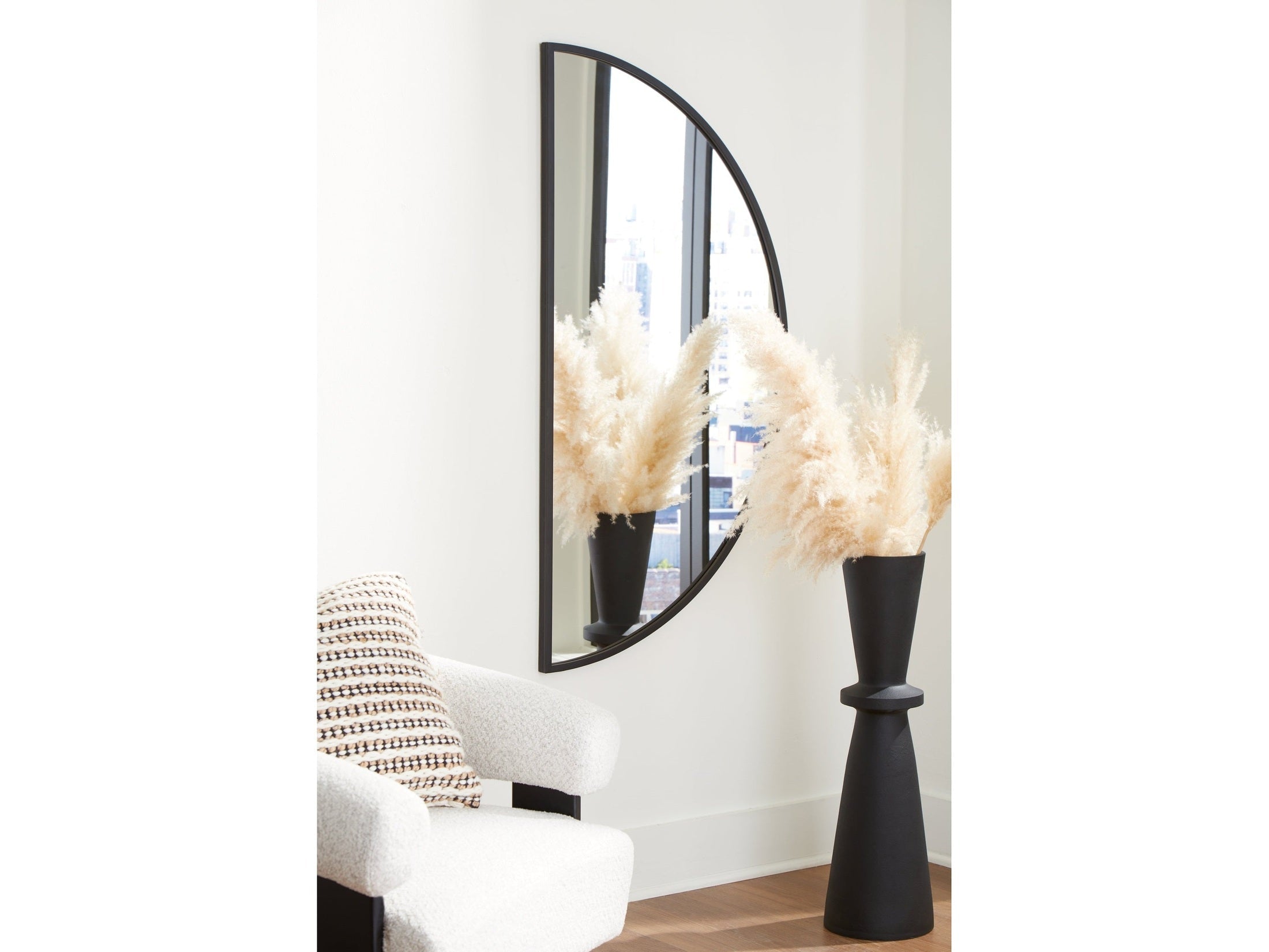 Denlow Black Accent Mirror
