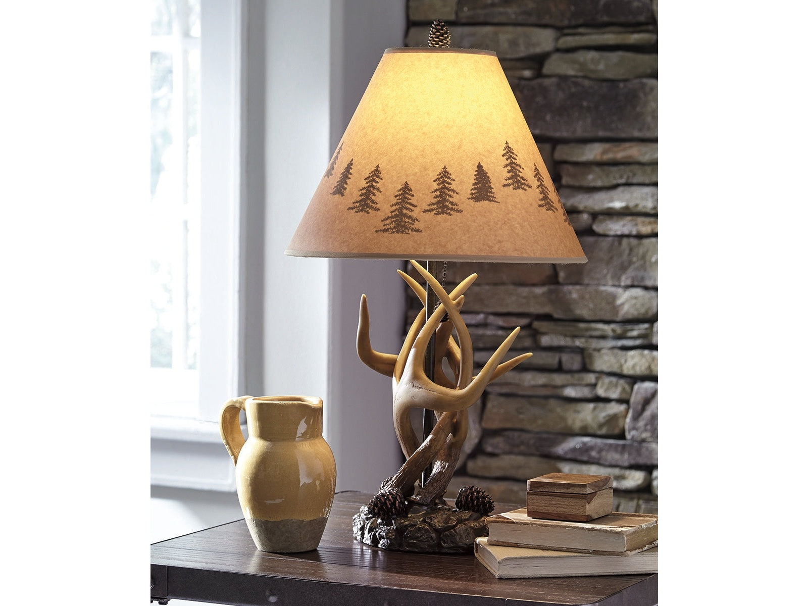 Derek Brown Rustic Table Lamp (Set of 2)