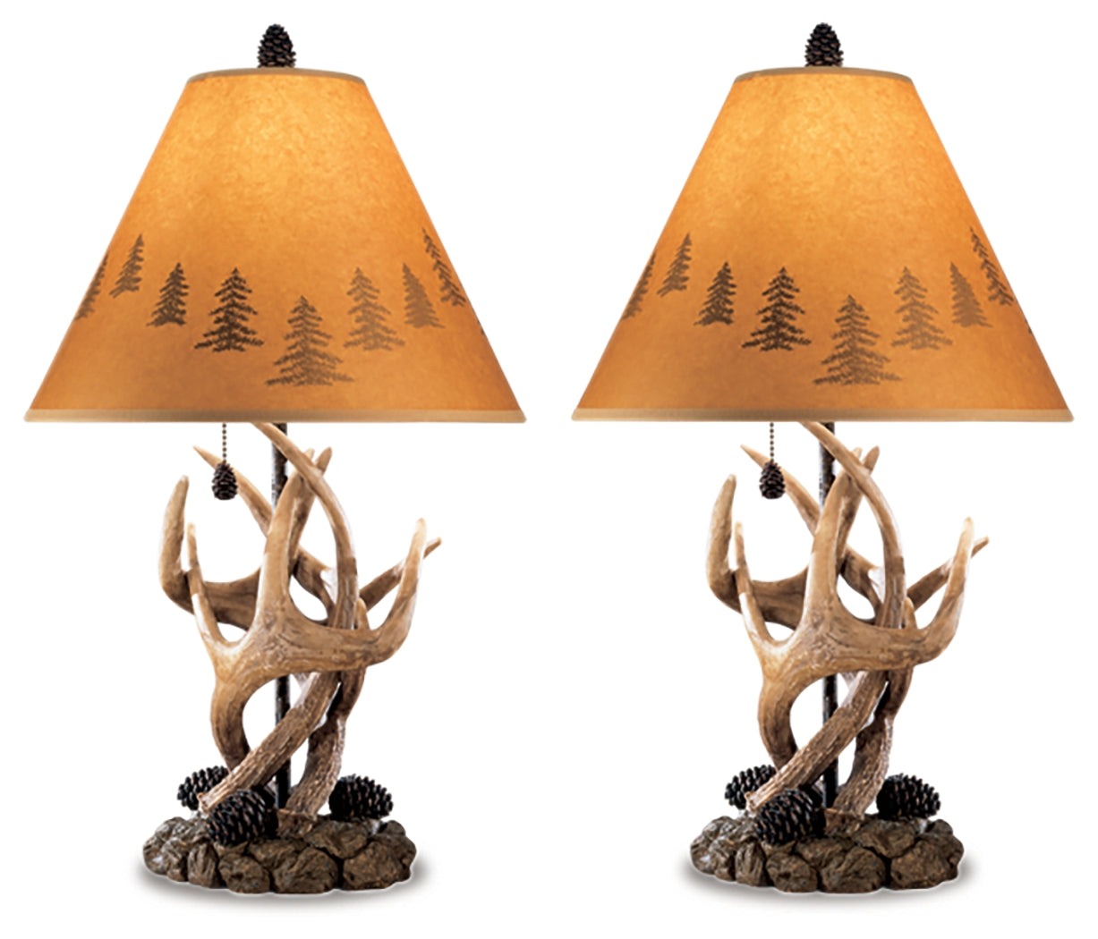 Derek Brown Rustic Table Lamp (Set of 2)