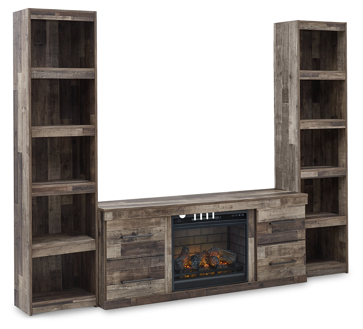 Derekson Multi 3 Pc Entertainment Center, Gray