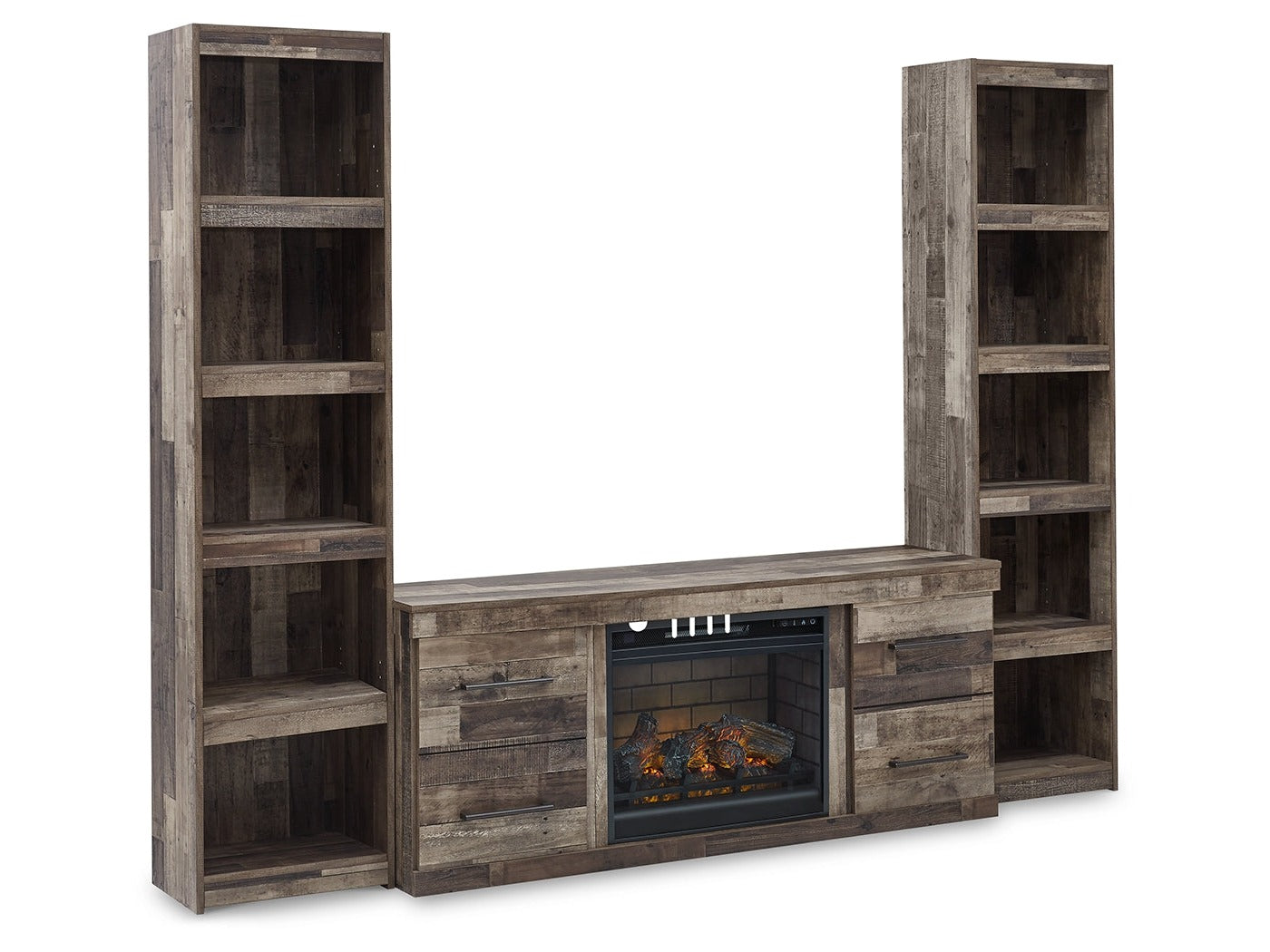 Derekson Multi 3 Pc Entertainment Center, Gray