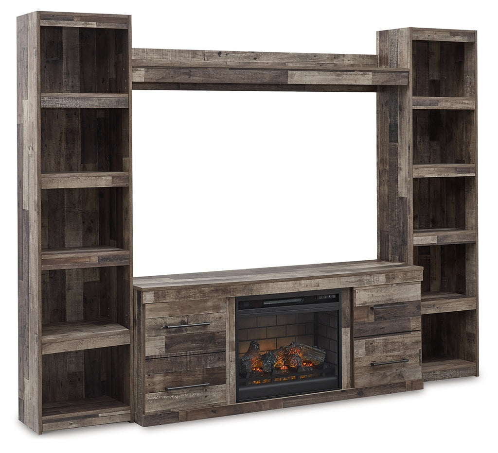 Derekson Multi 4 Pc Entertainment Center, Gray