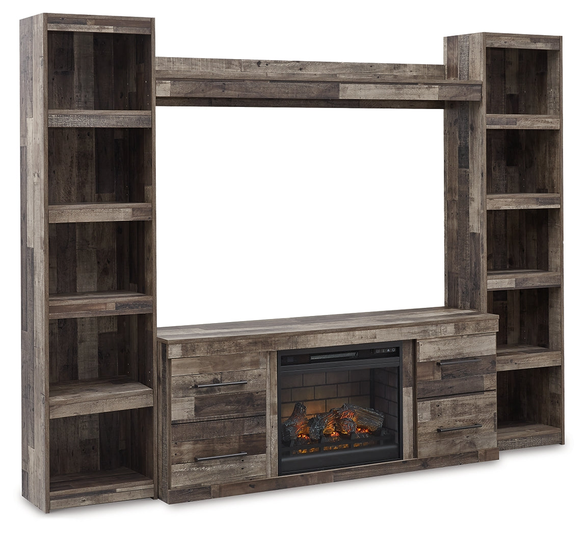 Derekson Multi 4 Pc Entertainment Center, Gray