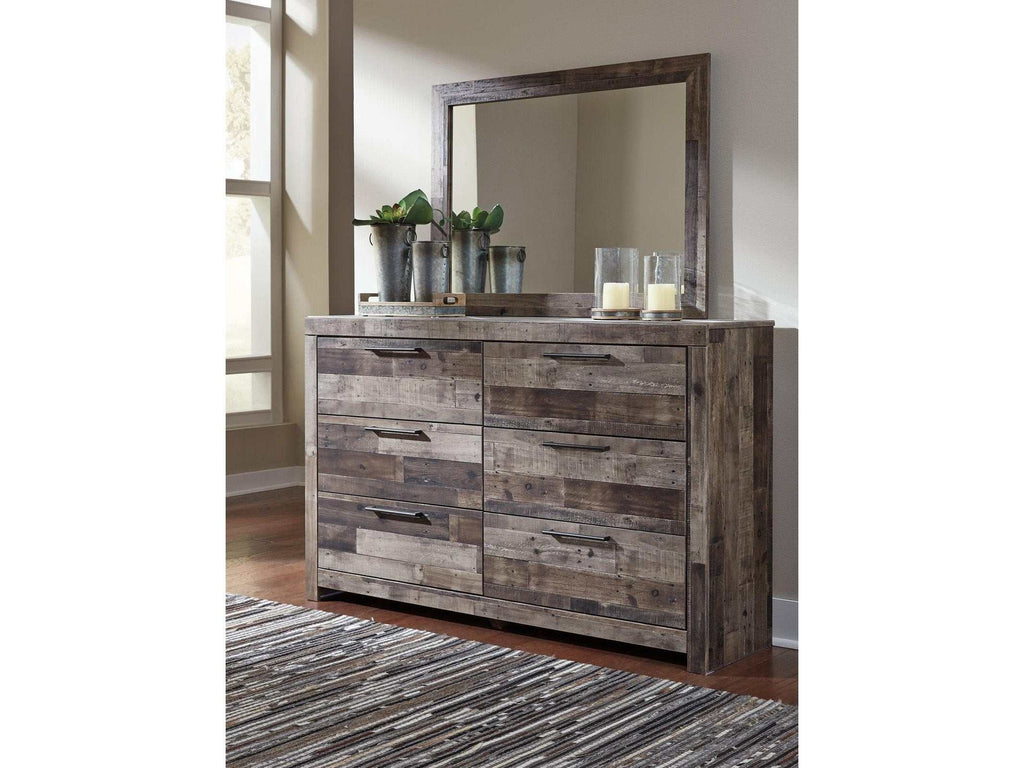 Derekson Multi Gray Dresser & Mirror