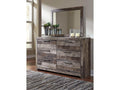 Derekson Multi Gray Dresser & Mirror