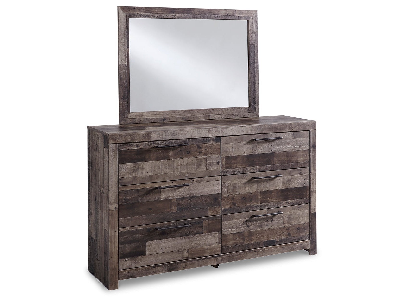 Derekson Multi Full Panel Bedroom Set, Gray
