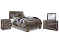 Derekson Multi Full Panel Bedroom Set, Gray