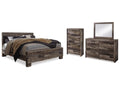 Derekson Multi King Panel Bedroom Set, Gray