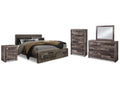 Derekson Multi King Panel Storage Bedroom Set, Gray