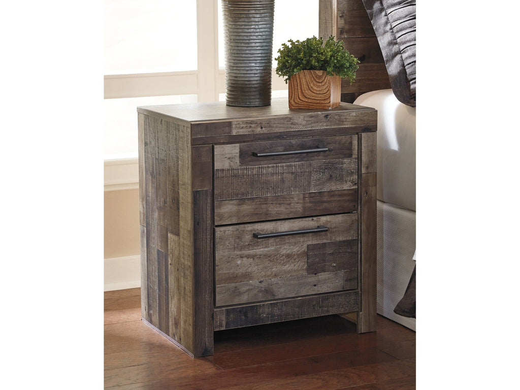 Derekson Multi Gray Nightstand