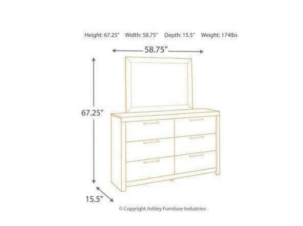 Derekson Multi Gray Queen Panel Bedroom Set / 4pc