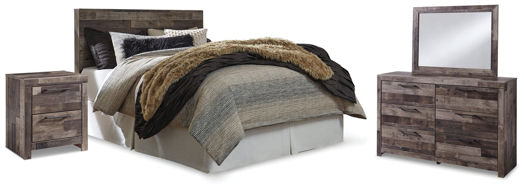 Derekson Multi Queen Panel Bedroom Set, Gray