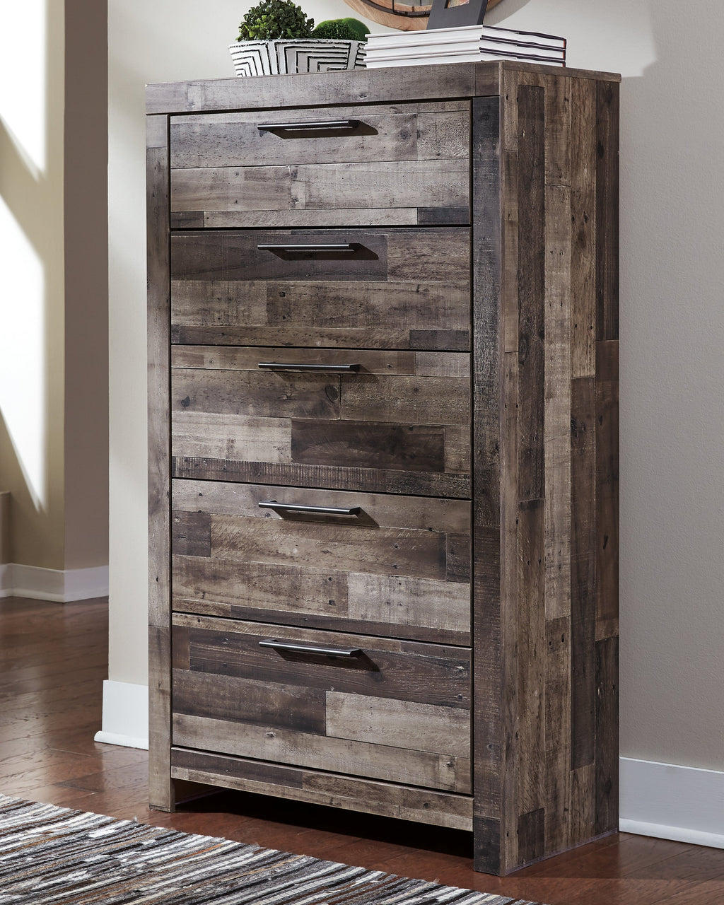 Derekson Multi Queen Storage Bedroom Set, Gray