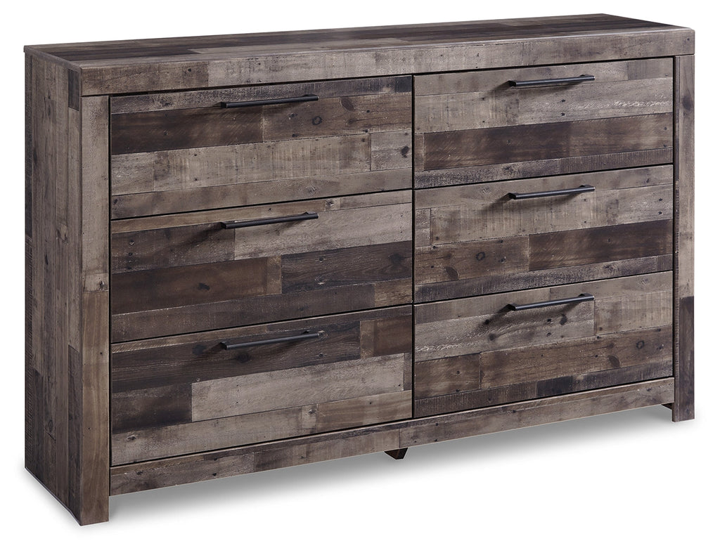 Derekson Multi Gray Twin Panel Bedroom Set with Dresser