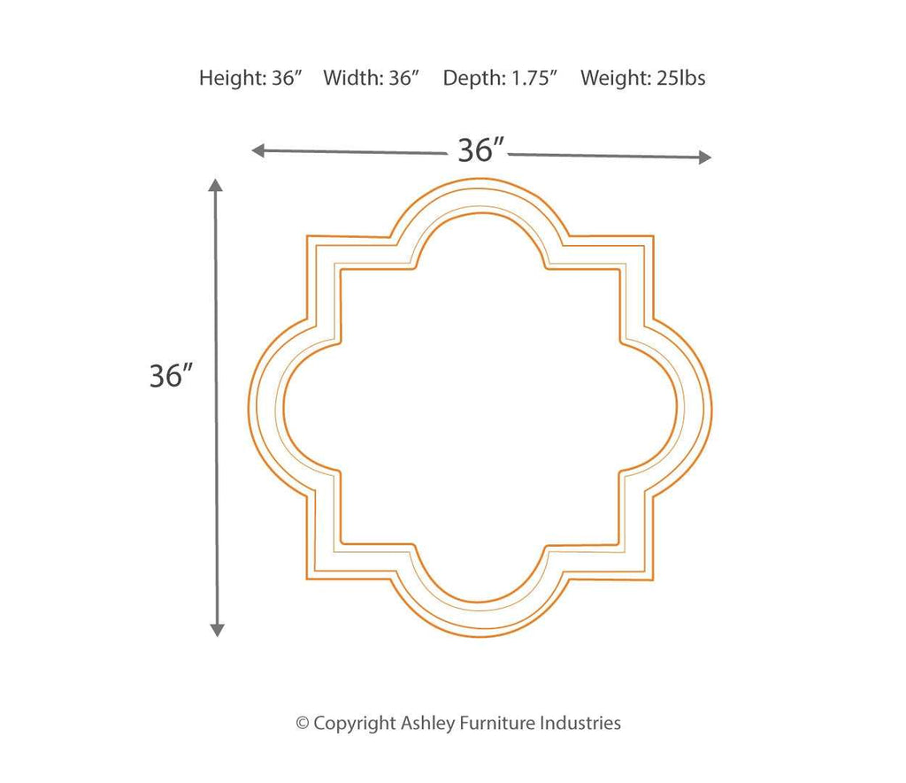 Desma Champagne Frame Accent Mirror