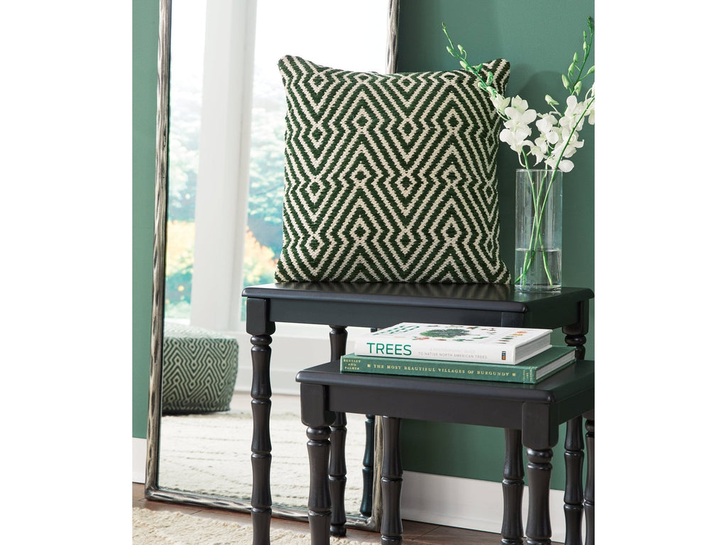 Digover Green/Ivory Pillow (Set of 4)