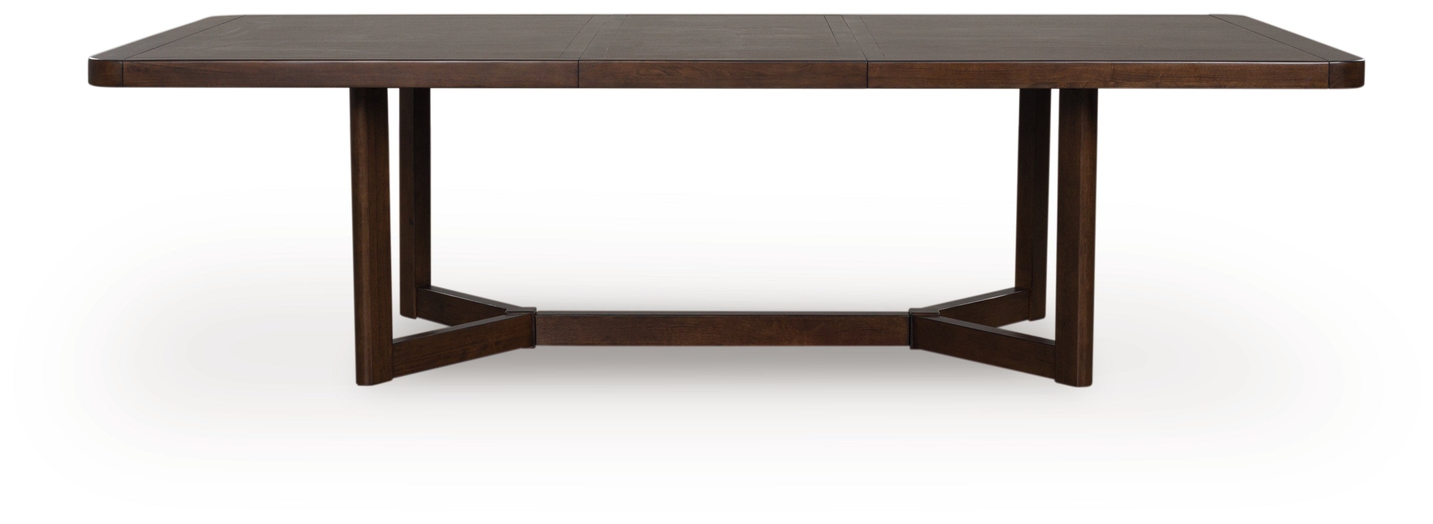 Dilenno Dark Brown Extension Dining Table and 4 Chairs