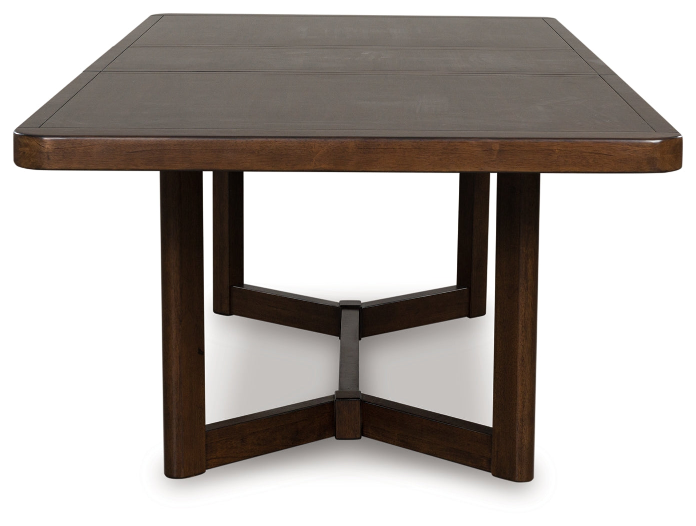 Dilenno Dark Brown Extension Dining Table and 4 Chairs