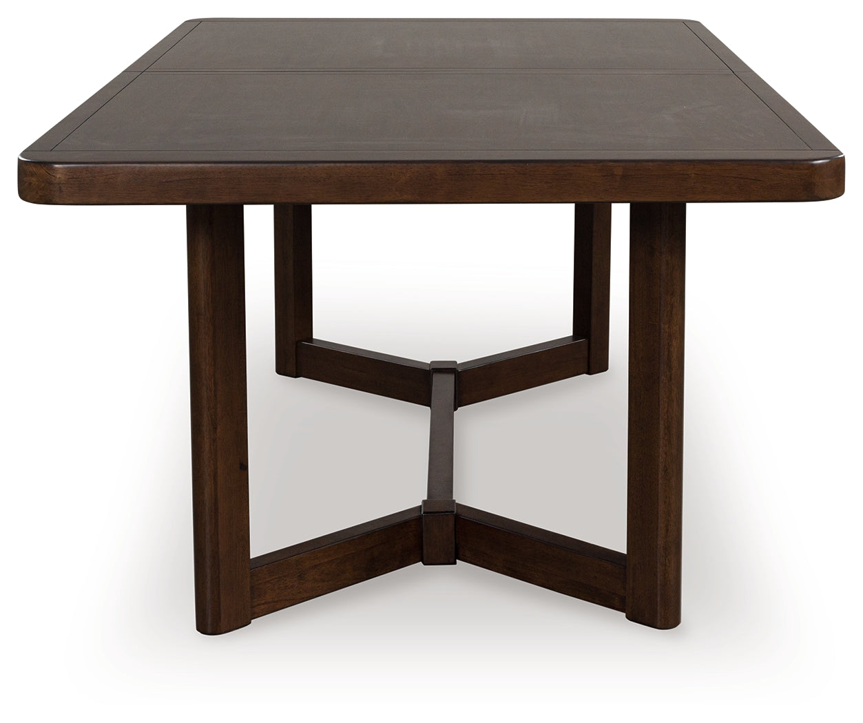 Dilenno Dark Brown Extension Dining Table and 4 Chairs