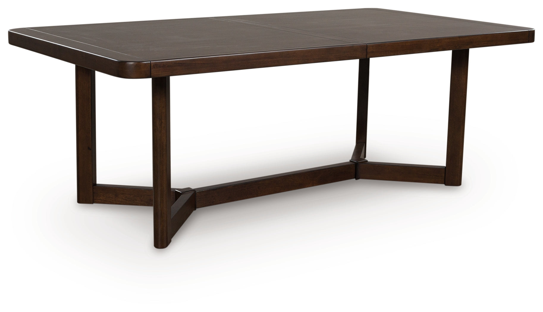 Dilenno Dark Brown Extension Dining Table and 8 Chairs