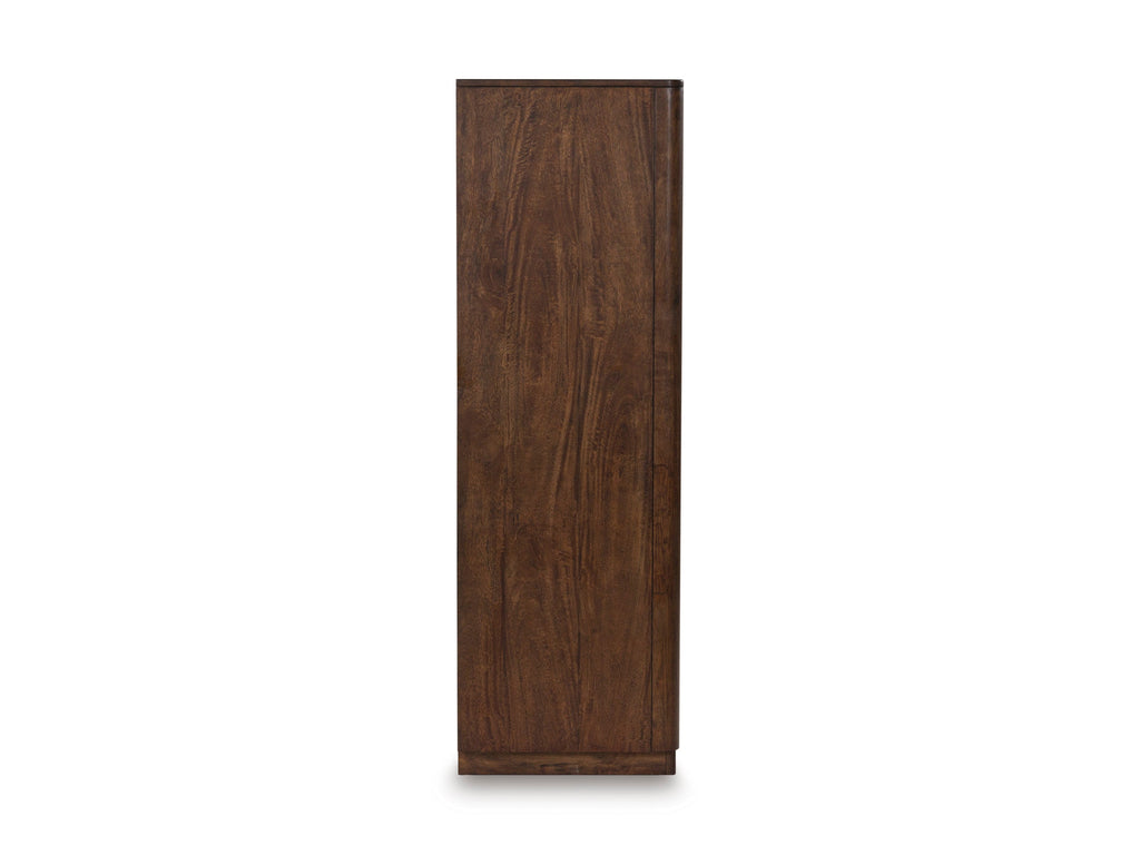 Dilenno Dark Brown Five Drawer Chest