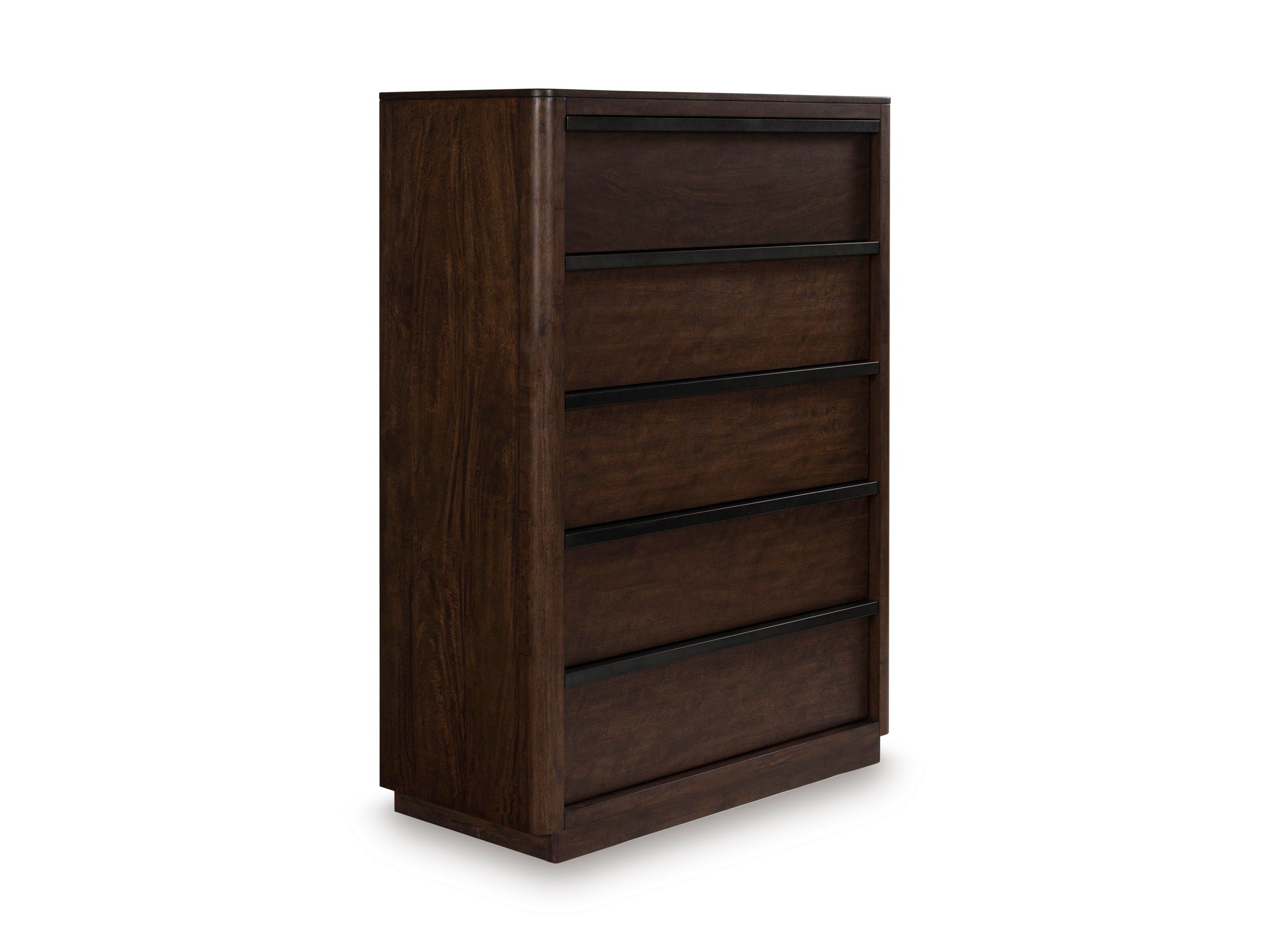 Dilenno Dark Brown Five Drawer Chest
