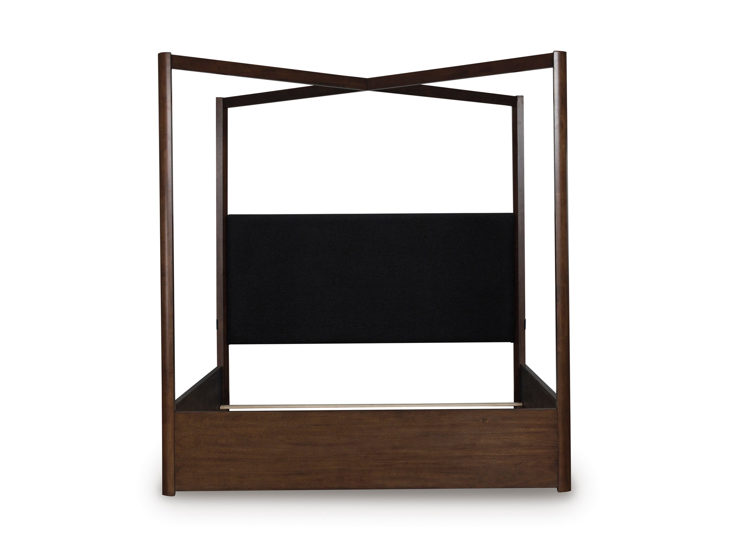 Dilenno Dark Brown King Canopy Bed