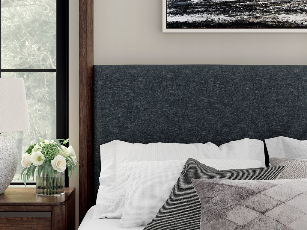 Dilenno Dark Brown Queen Canopy Bed