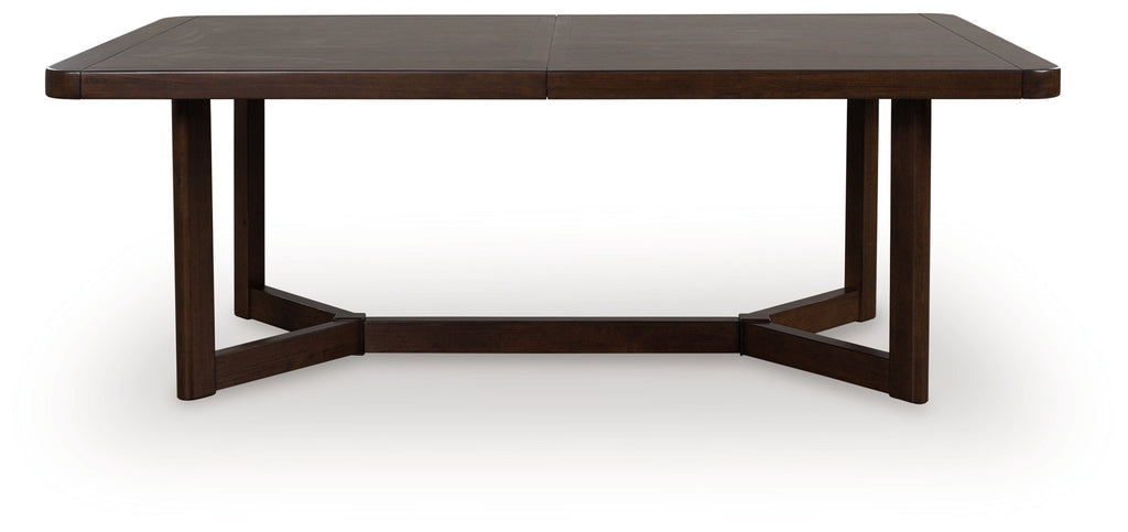 Dilenno Dark Brown RECT Dining Room EXT Table